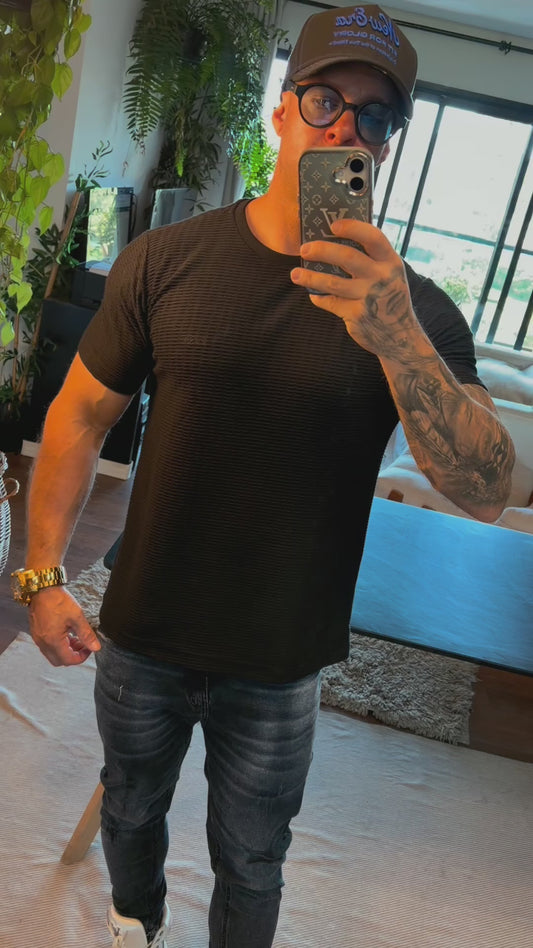 Camiseta Cali Textura Premium Black