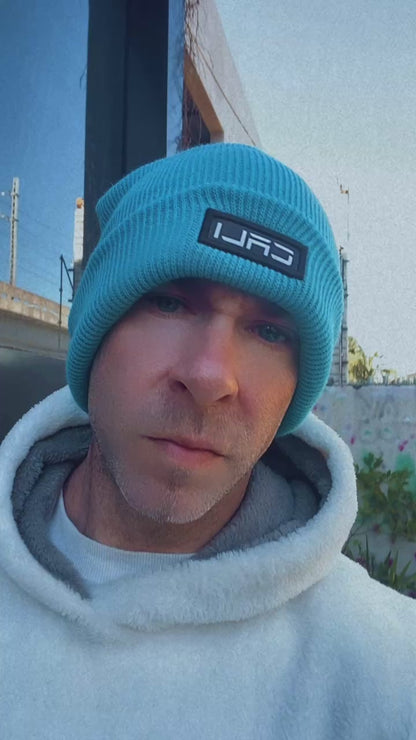 Gorro Canelado com Dobra Cali Blue