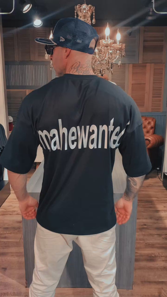 Camiseta Oversized Mahe Black Silver