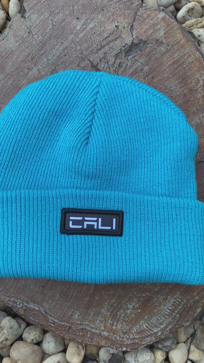 Gorro Canelado com Dobra Cali Blue