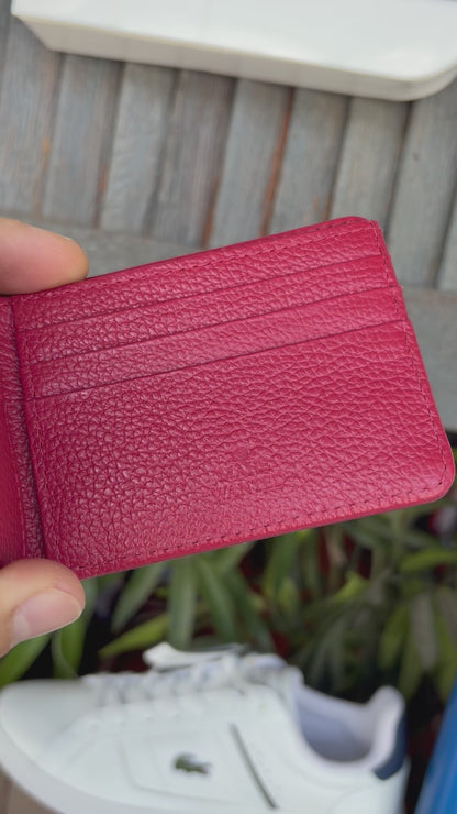 Carteira Mahe Red couro