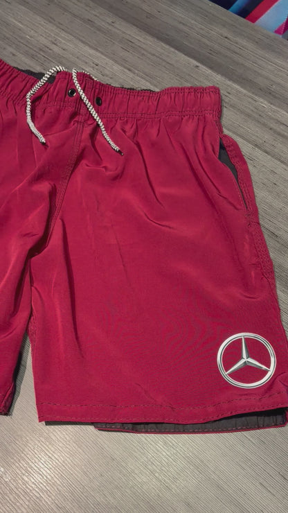 Shorts Praia AMG - Secagem rápida Red