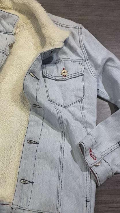 Jaqueta Jeans Forrada