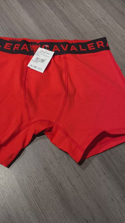 Cueca Cavalera Boxer Vermelha Logo