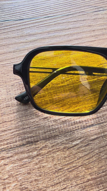 Óculos Vincit Black Lentes Âmbar