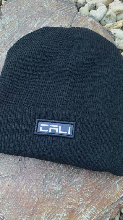 Gorro Canelado com Dobra Cali Black