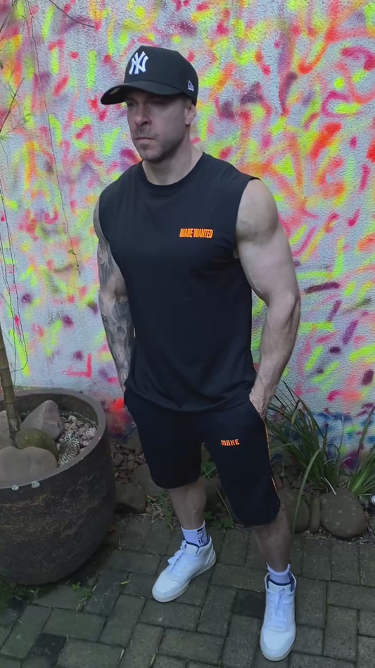 Conjunto Mahe Black/ Orange