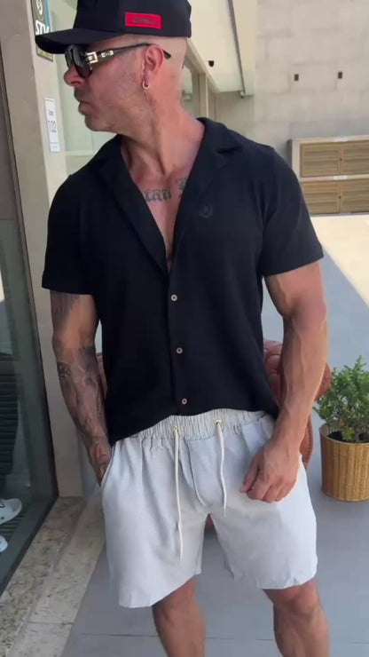 Camisa Ibiza Black - Summer 2026