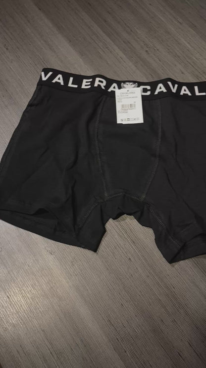 Cueca Cavalera Boxer Preto Logo