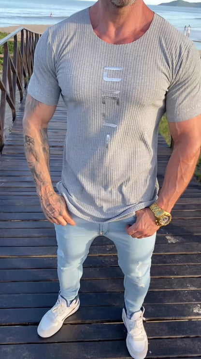 Camiseta Cali Canelada Grey