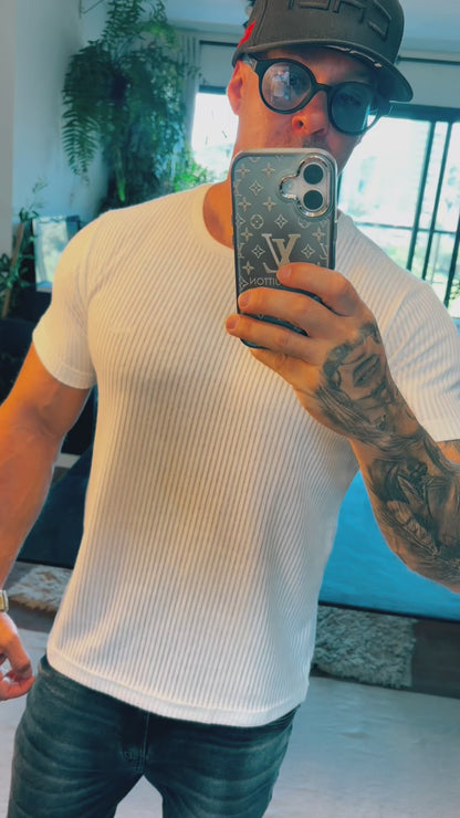 Camiseta Canelada Cali Off-White