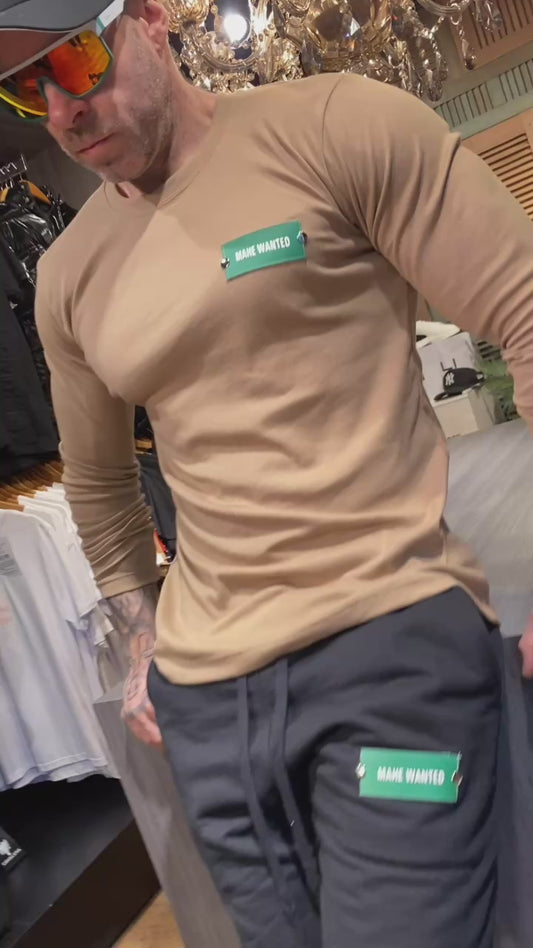 Camiseta Mahe Manga Longa Monâco Caramelo