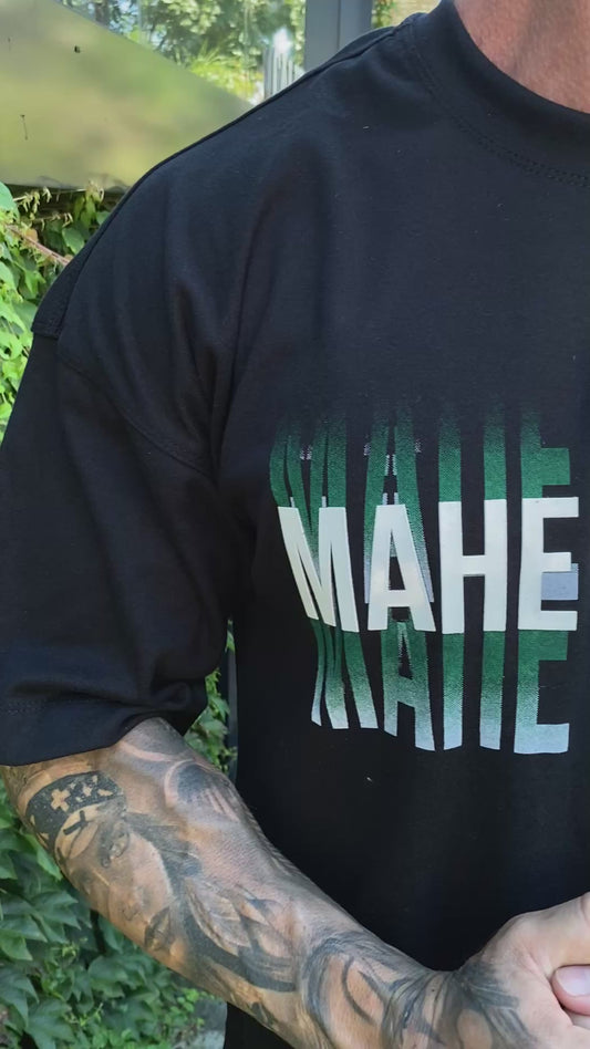 Camiseta Oversized Mahe Black Grenn