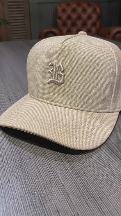 Boné Snapback Linho Bege Exclusive
