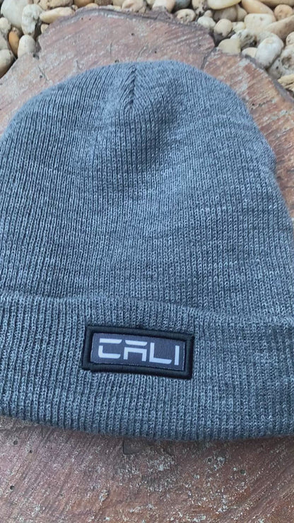 Gorro Canelado com Dobra Cali Grafite