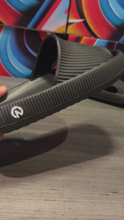 Chinelo Nuvem Preto Super Leve