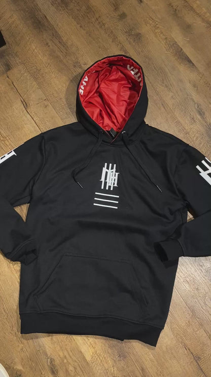 Moletom Canguru Mahe Black Red - LANÇAMENTO EXCLUSIVO