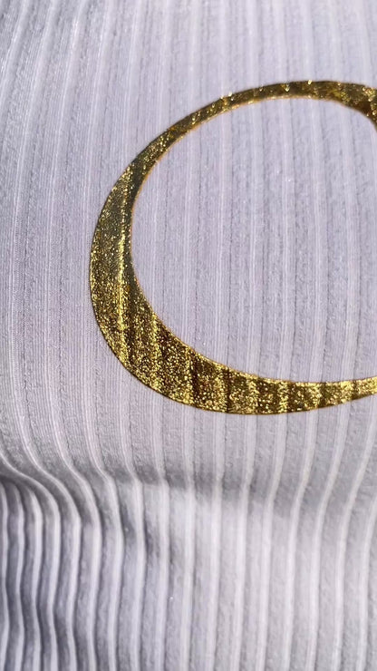 Camiseta Cali Canelada White Gold Árabe