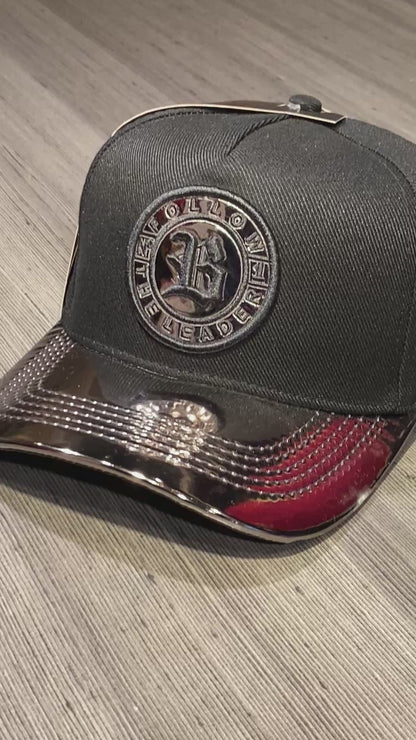 Boné Snapback Preto Follow Reflex Chumbo