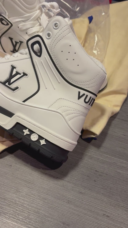 Tênis LV Luxuy importado Cano Alto Branco