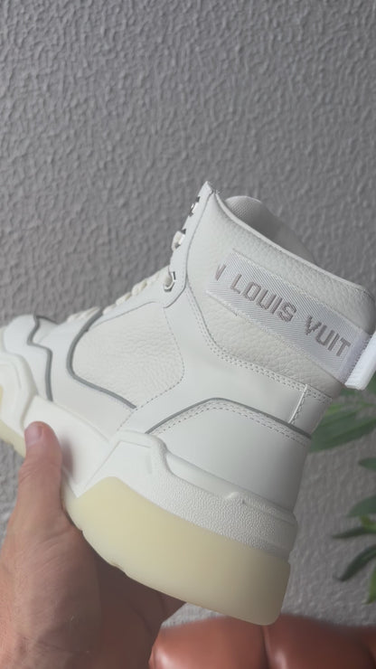 Tênis LV Luxuy importado Cano Alto Branco ( Sob encomenda)