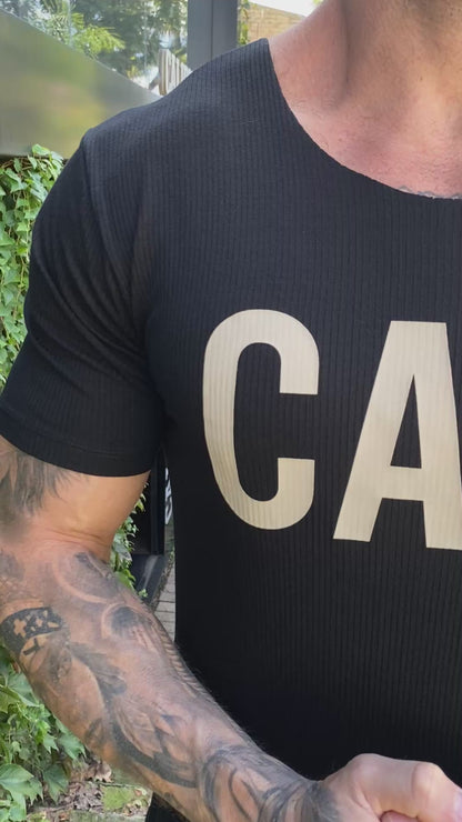Camiseta Cali Canelada Black Off