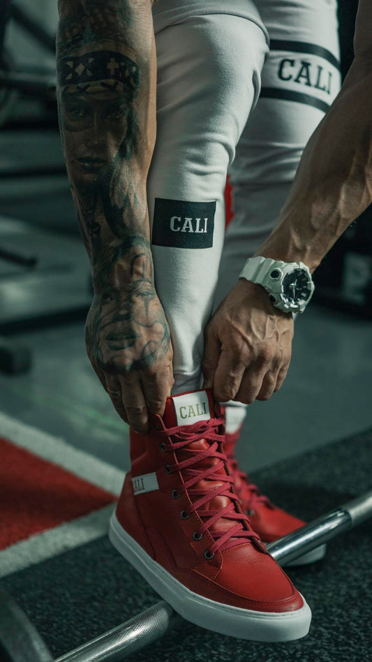 Tênis Cali Red em Couro